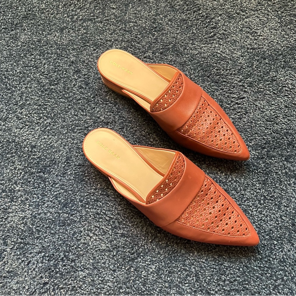 NWOT 10.5 Cole Haan Brown Mules